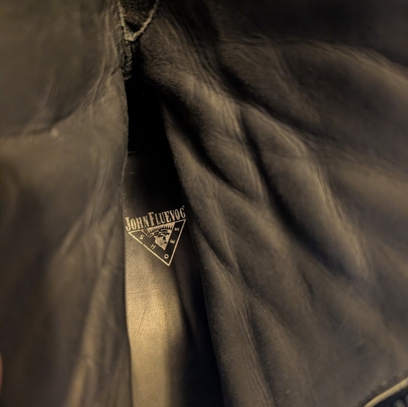 John Fluevog Heebie Jeebies Wedged mid-calf boot size 9 in VGUC - Picture 14 of 14